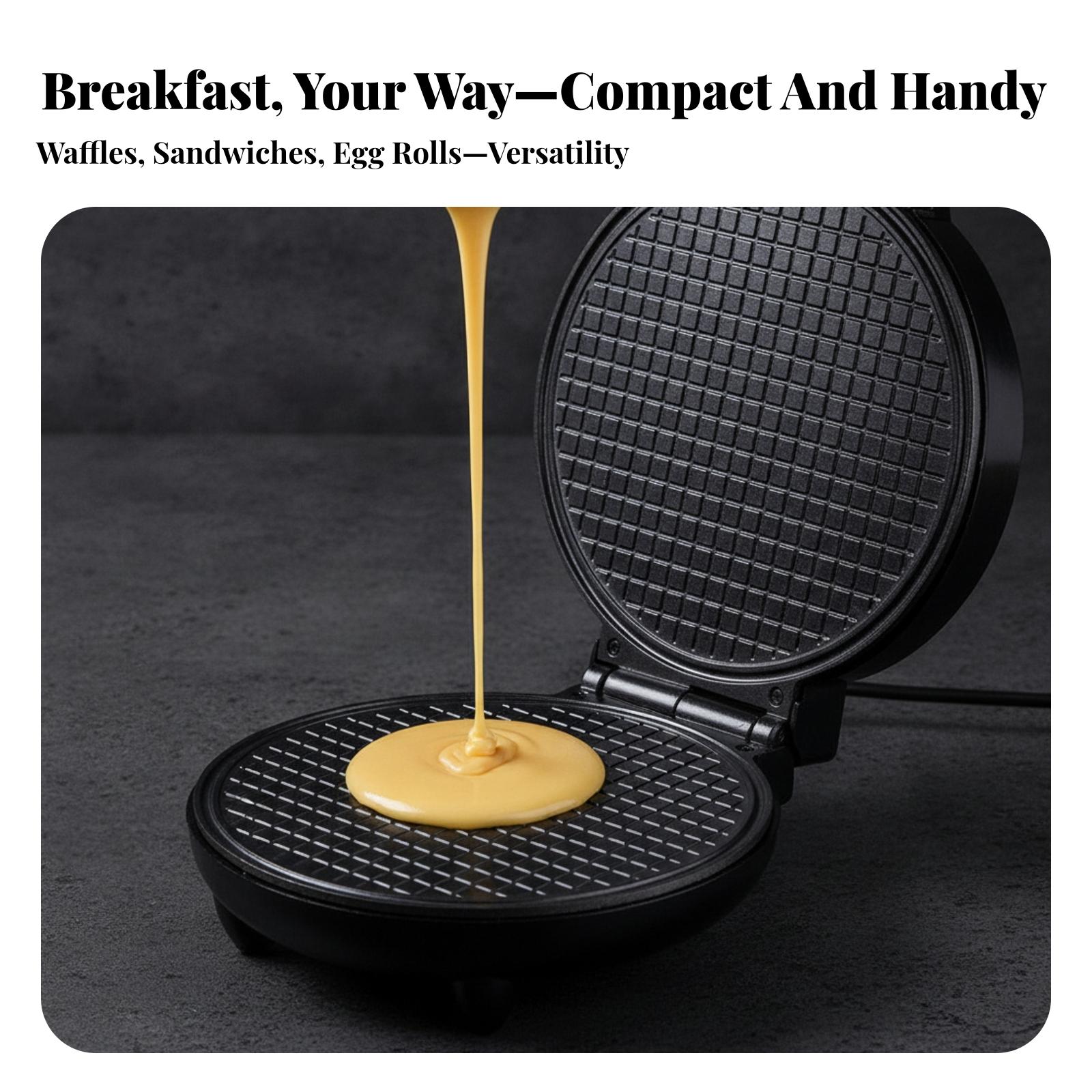 Waffle Cone Maker - Edelstahl-Elektro-Waffelkegel-Maschine für selbstgemachte Pfannkuchen-Waffelkegel mit Temperaturregelung