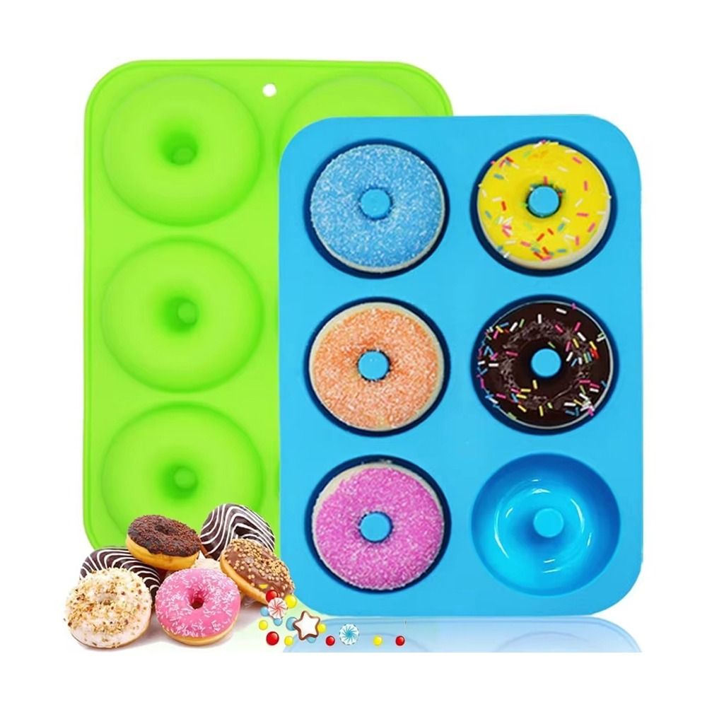 Donut Mold Silicone - Neue Silikon-Donut-Form, hitzebeständig, lebensmittelechtes Silikon, Backform