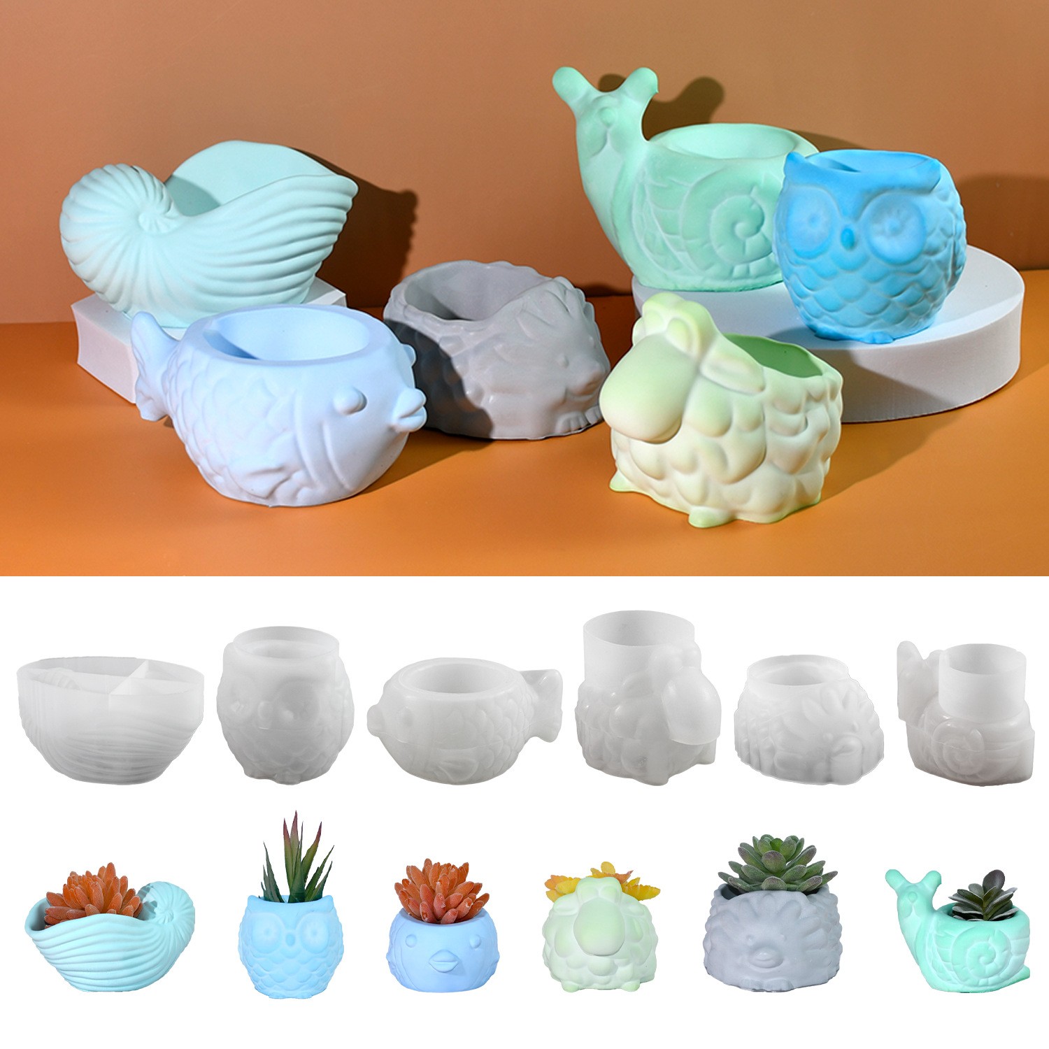 3D Tier Blumentopf Silikonform – Potsticker Mold Bewertung und Preis